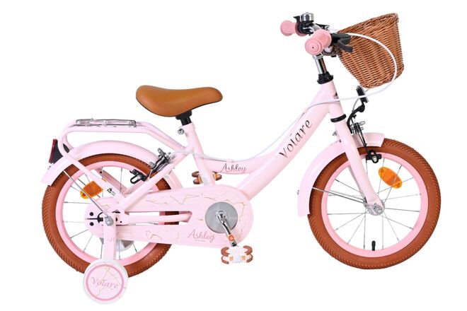 Volare Ashley Kinderfiets - Meisjes - 14 inch - Roze - Twee Handremmen