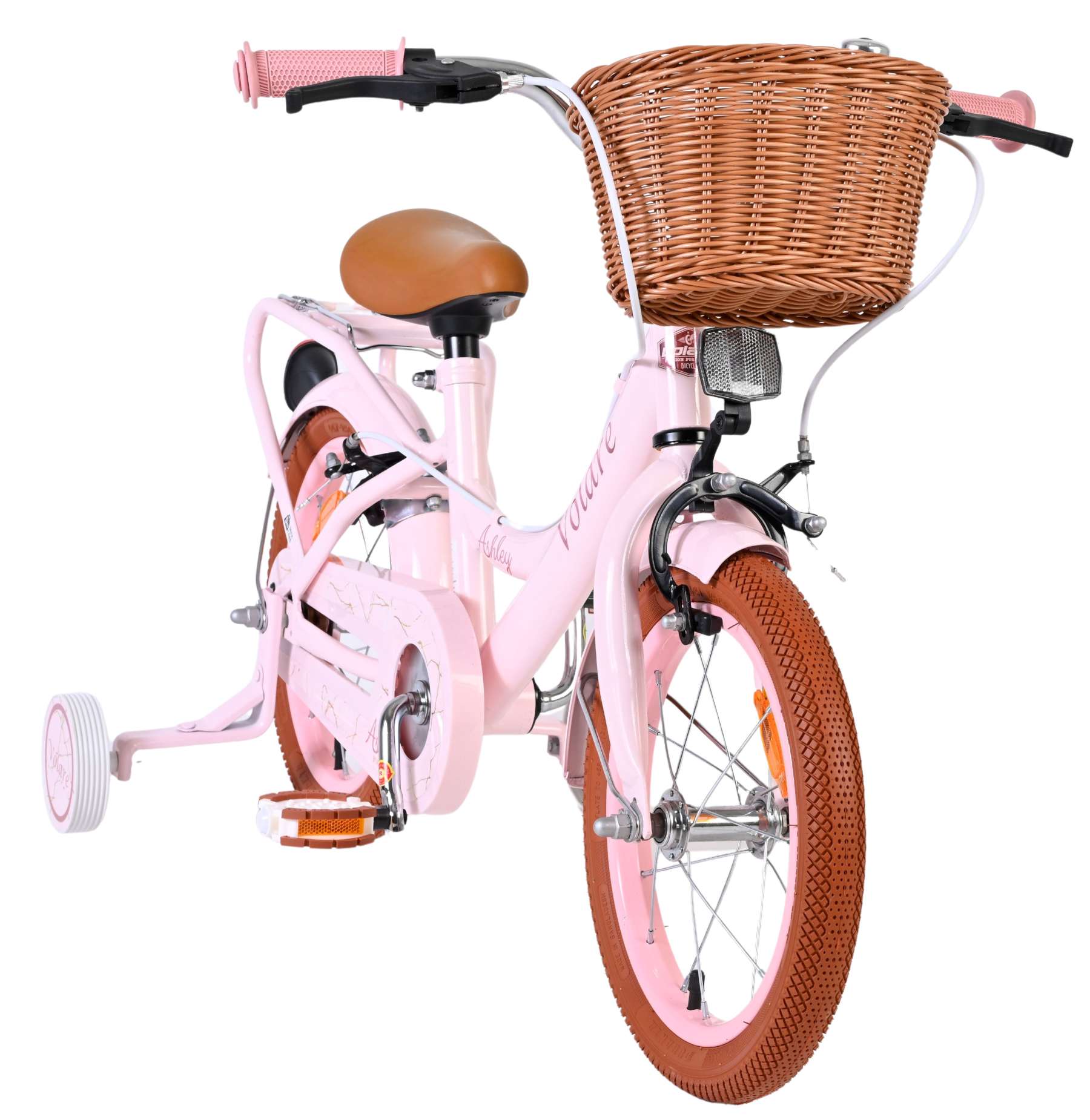 Volare Ashley Kinderfiets - Meisjes - 14 inch - Roze - Twee Handremmen - Afbeelding 5