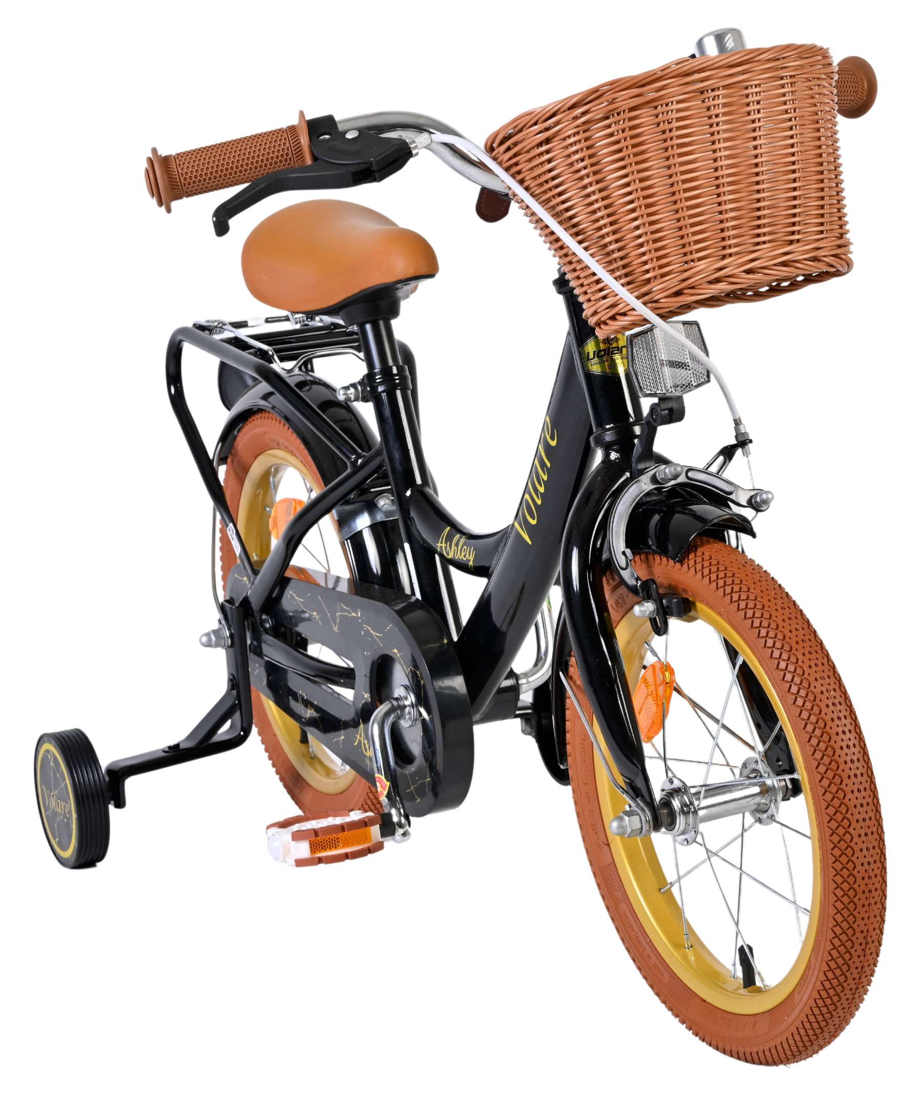 Volare Ashley Kinderfiets - Meisjes - 14 inch - Zwart - Afbeelding 5