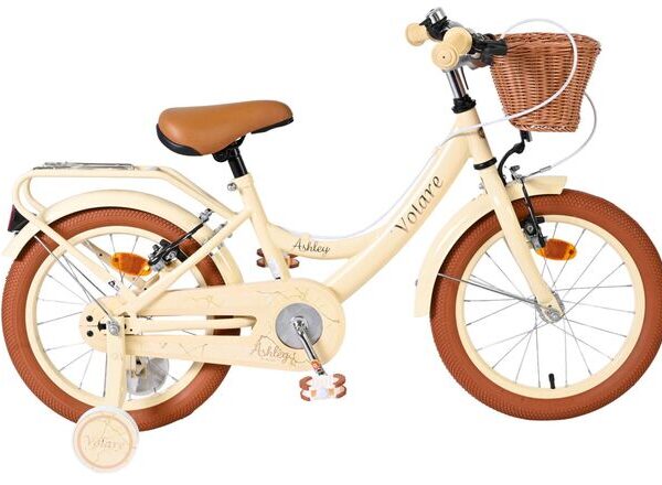 Volare Ashley Kinderfiets - Meisjes - 16 inch - Creme - Twee Handremmen
