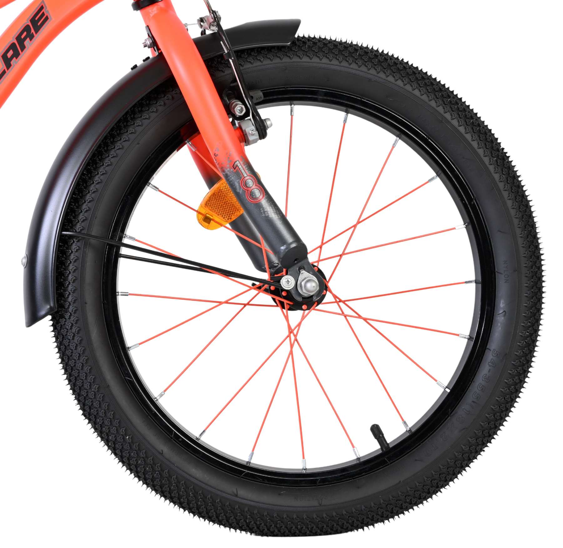 Volare Thombike Kinderfiets - Jongens - 18 inch - Oranje Grijs - Afbeelding 3
