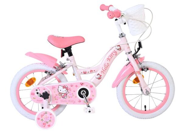 Hello Kitty Kinderfiets - Meisjes - 14 inch - Roze - Twee handremmen