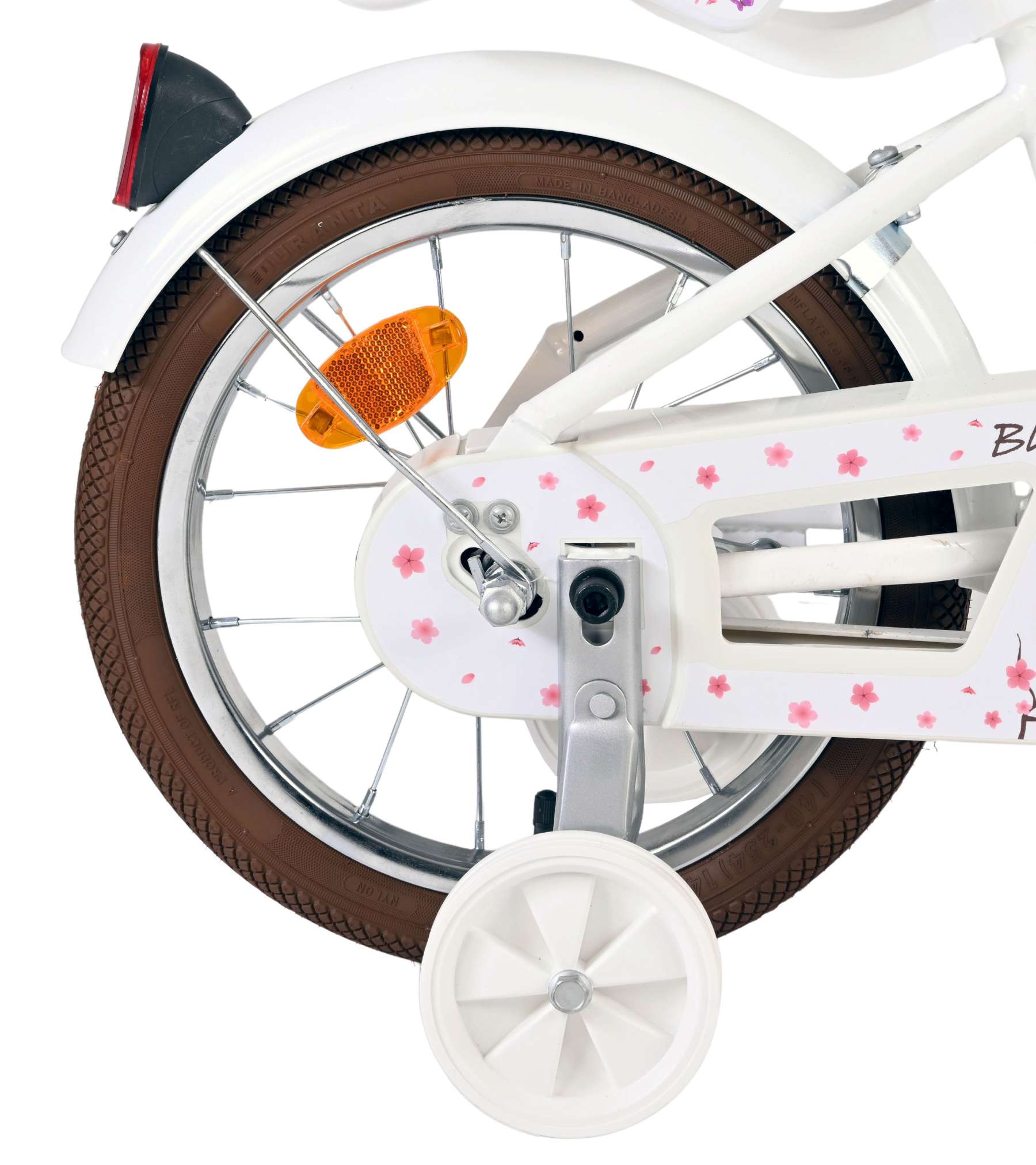 Volare Blossom Kinderfiets - Meisjes - 14 inch - Wit - Afbeelding 2