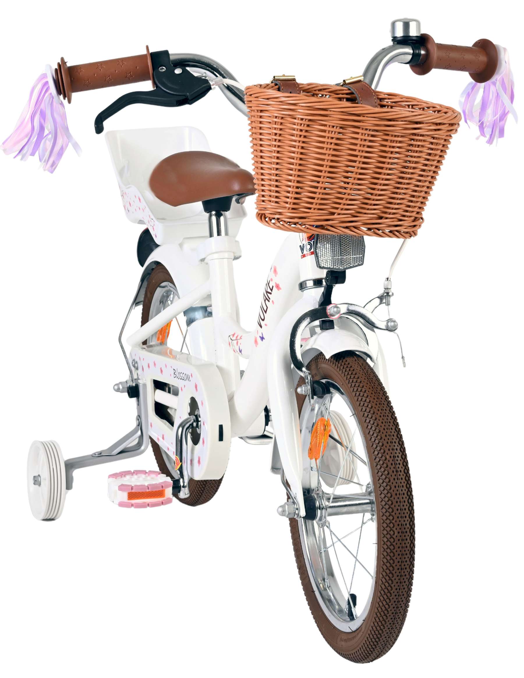Volare Blossom Kinderfiets - Meisjes - 14 inch - Wit - Afbeelding 5