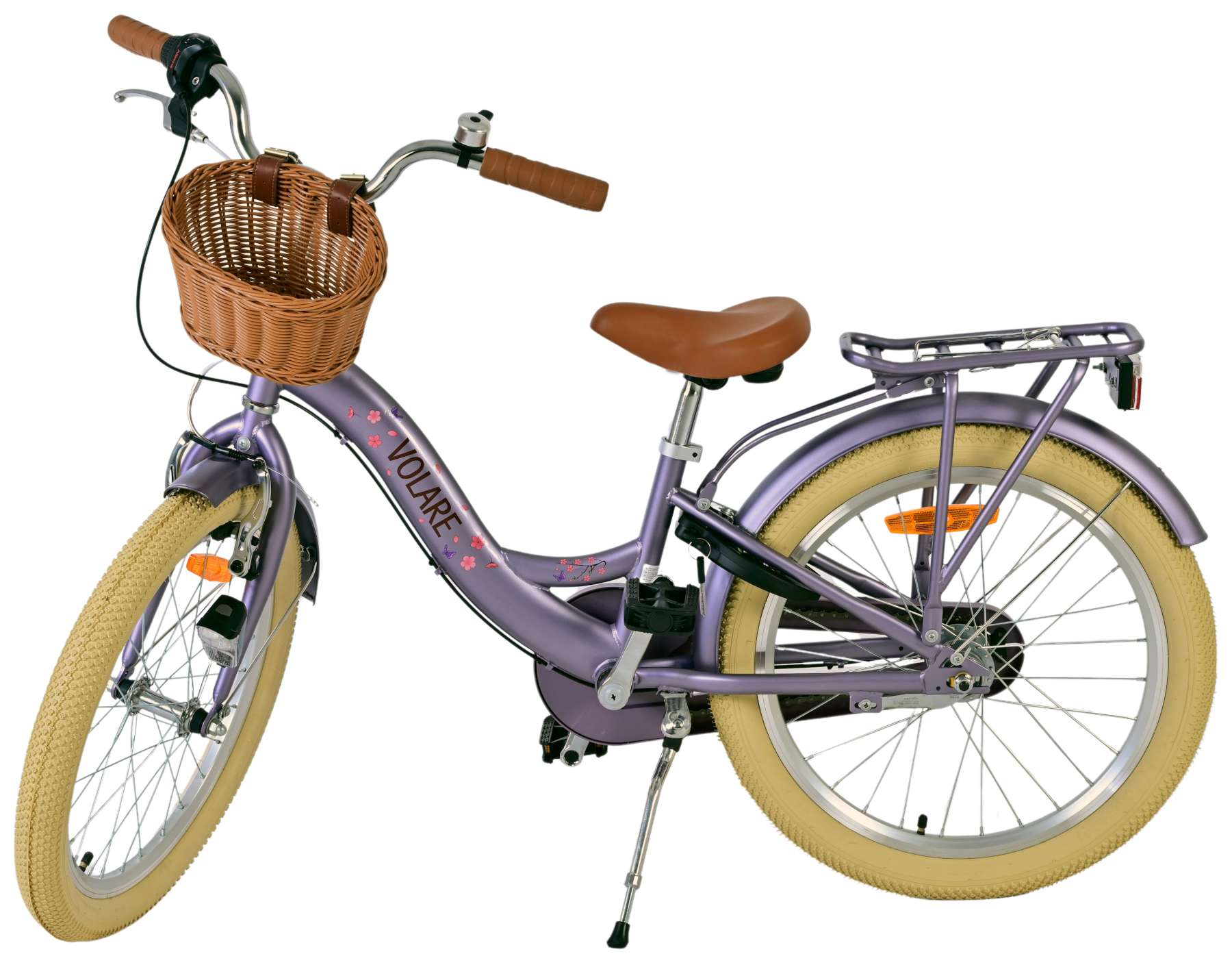 Volare Blossom Kinderfiets - Meisjes - 20 inch - Paars - Nexus 3 - Afbeelding 9