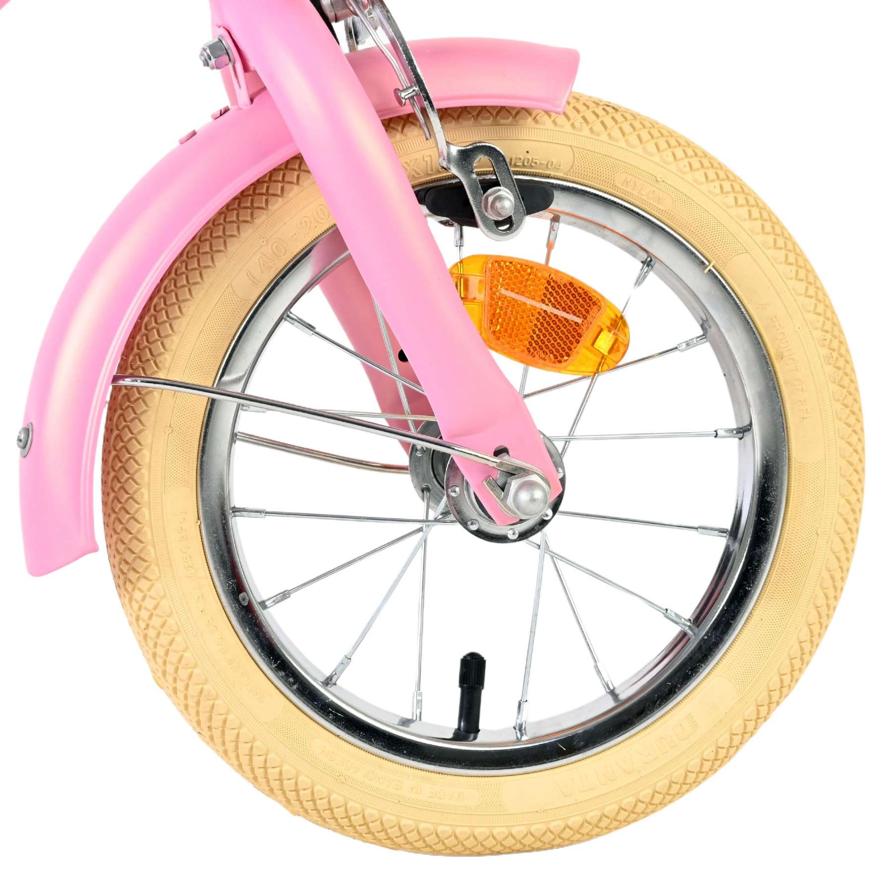 Volare Blossom Kinderfiets - Meisjes - 12 inch - Roze - Twee handremmen - Afbeelding 3