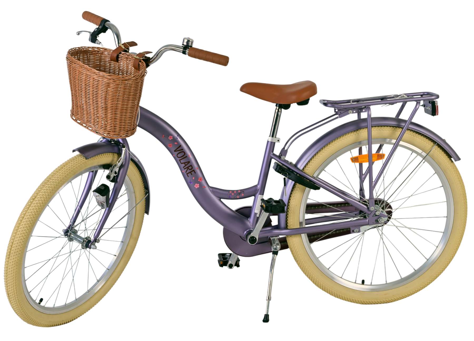 Volare Blossom Kinderfiets - Meisjes - 24 inch - Paars - Afbeelding 8