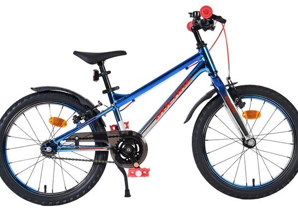 Volare Chrome Kinderfiets - Jongens - 20 inch - Blauw Zilver - 6 versnellingen