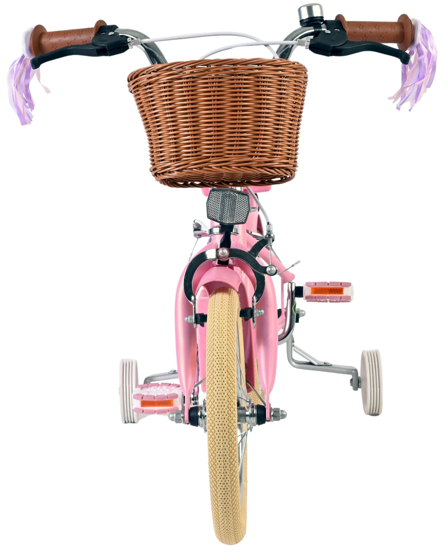 Volare Blossom Kinderfiets - Meisjes - 14 inch - Roze - Twee Handremmen - Afbeelding 6