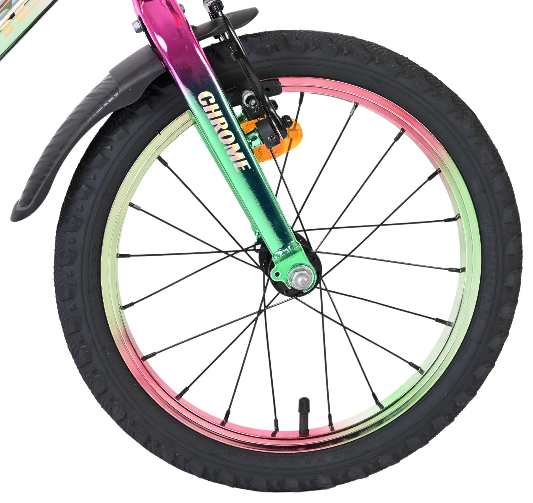 Volare Chrome Kinderfiets - Meisjes - 16 inch - Roze Groen - Afbeelding 3