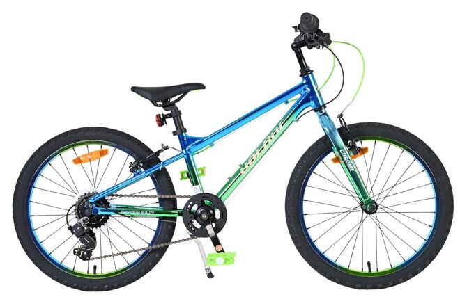 Volare Chrome Kinderfiets - Jongens - 20 inch - Blauw Groen - 6 versnellingen