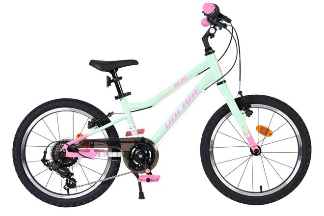 Volare Milano Kinderfiets - Meisjes - 18 inch - Mintgroen - Nexus 3