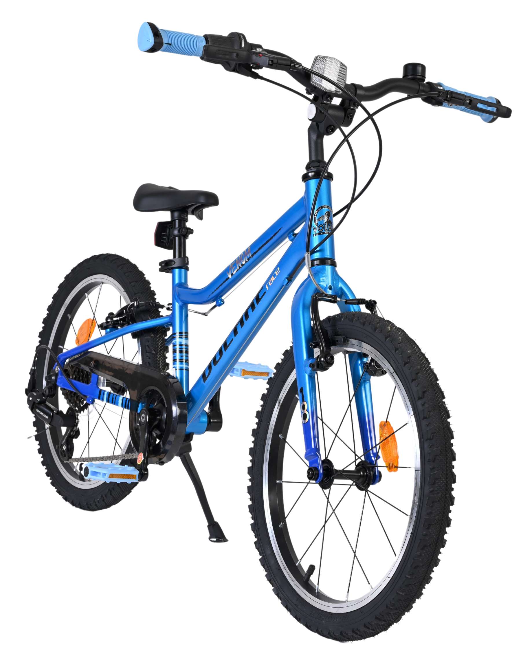 Volare Venom Kinderfiets - Jongens - 18 inch - Blauw - 6 Speed - Twee handremmen - Afbeelding 6