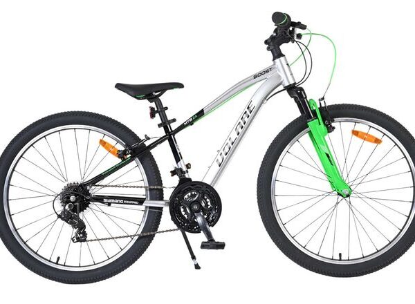 Volare Boost Kinderfiets - 24 inch - 21 Speed - Zilver/Groen