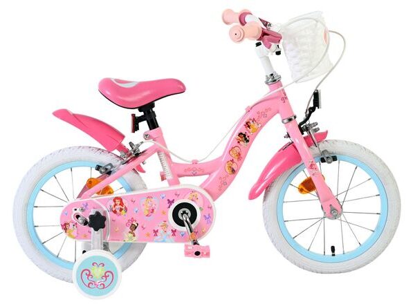 Magic Royals Kinderfiets - Meisjes - 14 inch - Roze - Twee handremmen
