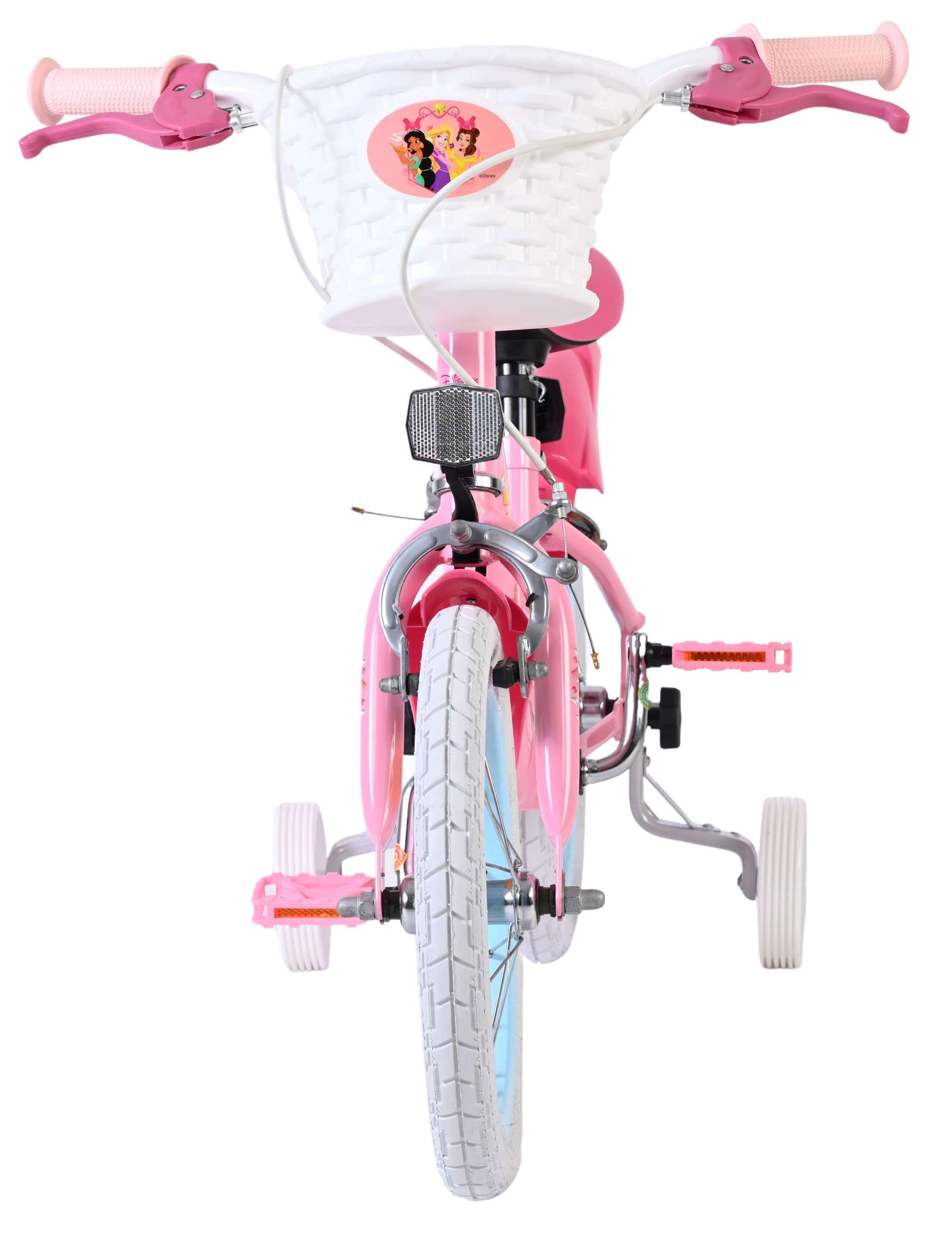 Magic Royals Kinderfiets - Meisjes - 14 inch - Roze - Twee handremmen - Afbeelding 6