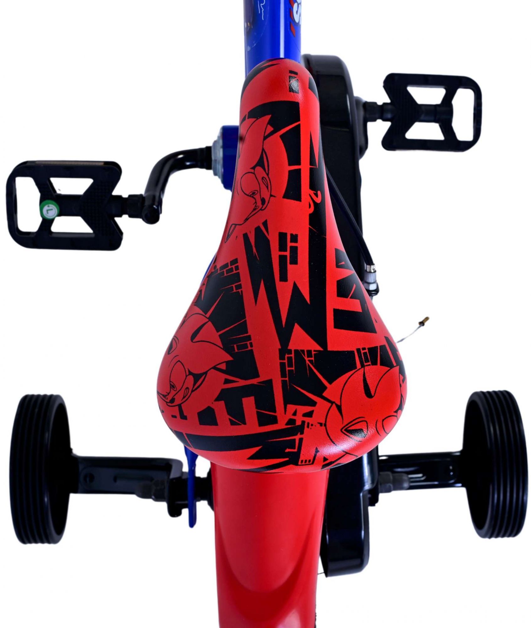 Turbo Crew Kinderfiets - Jongens - 12 inch - Blauw Rood - Twee handremmen - Afbeelding 5