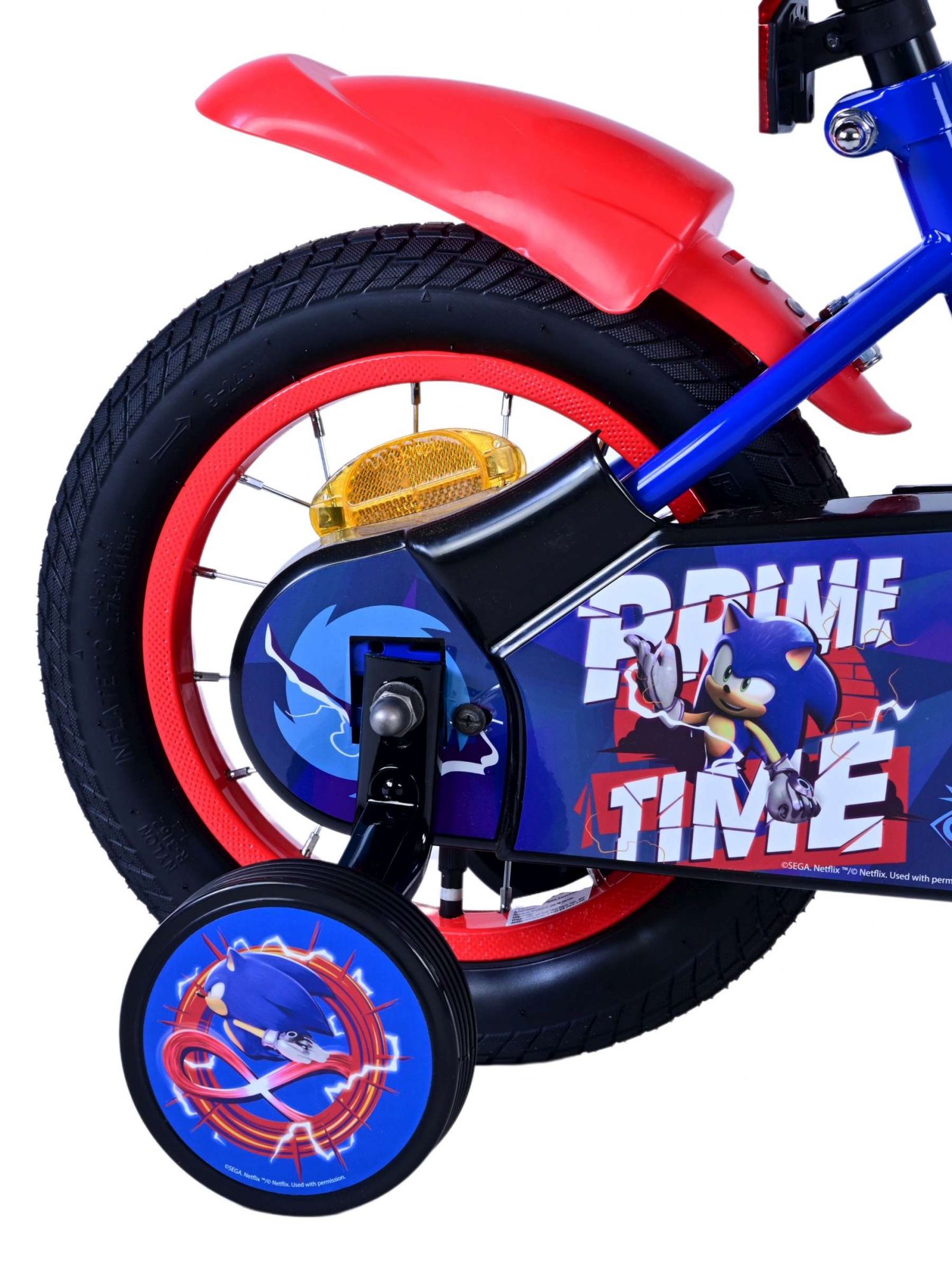 Turbo Crew Kinderfiets - Jongens - 12 inch - Blauw Rood - Afbeelding 10