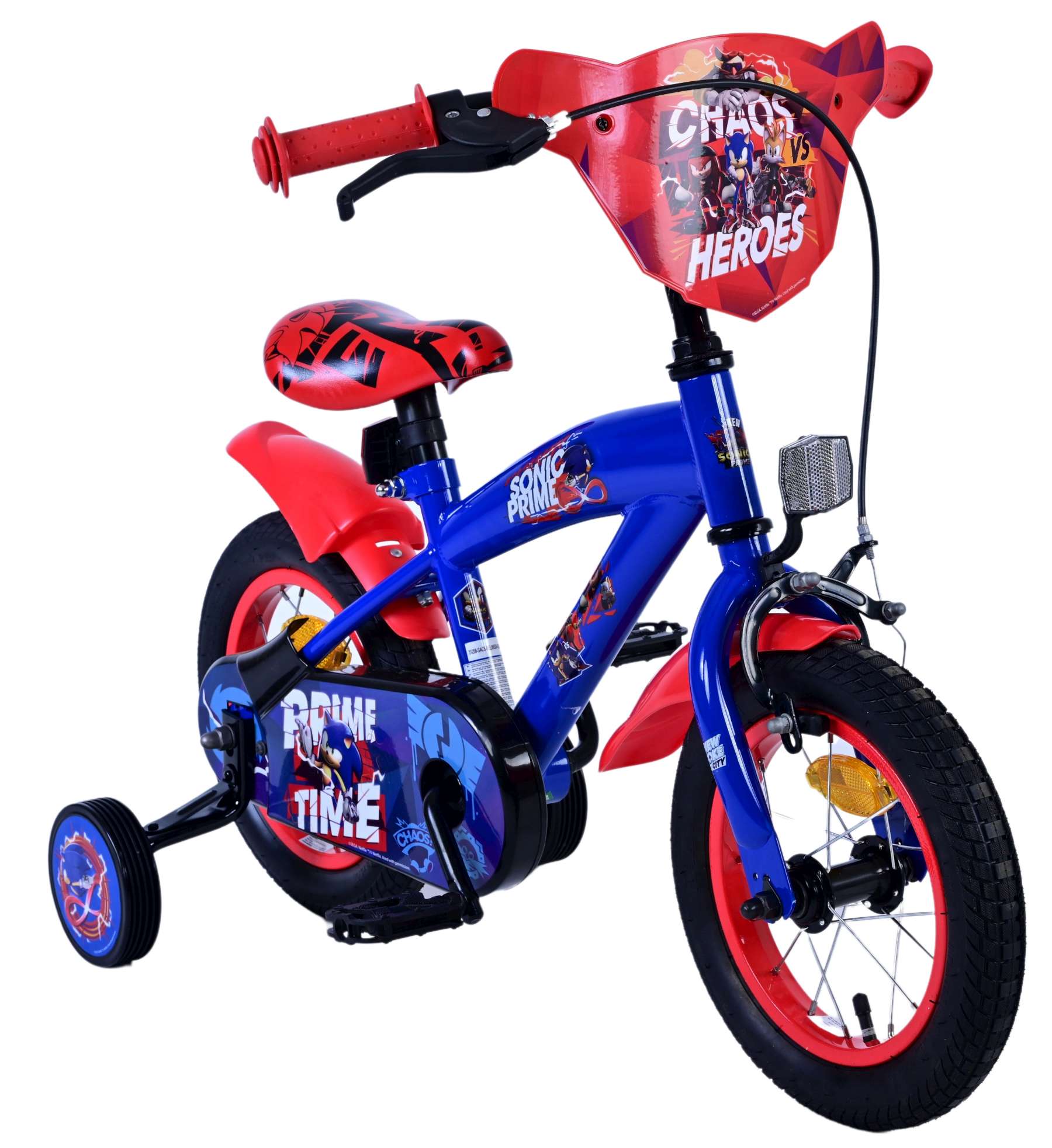 Turbo Crew Kinderfiets - Jongens - 12 inch - Blauw Rood - Afbeelding 7