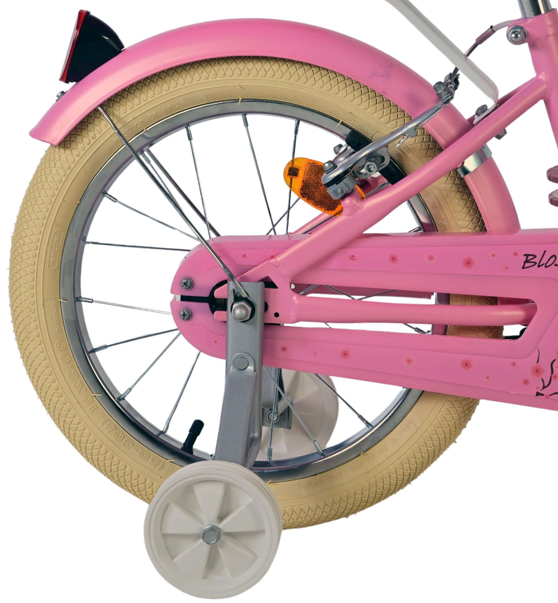 Volare Blossom Kinderfiets - Meisjes - 16 inch - Roze - Twee Handremmen - Afbeelding 3