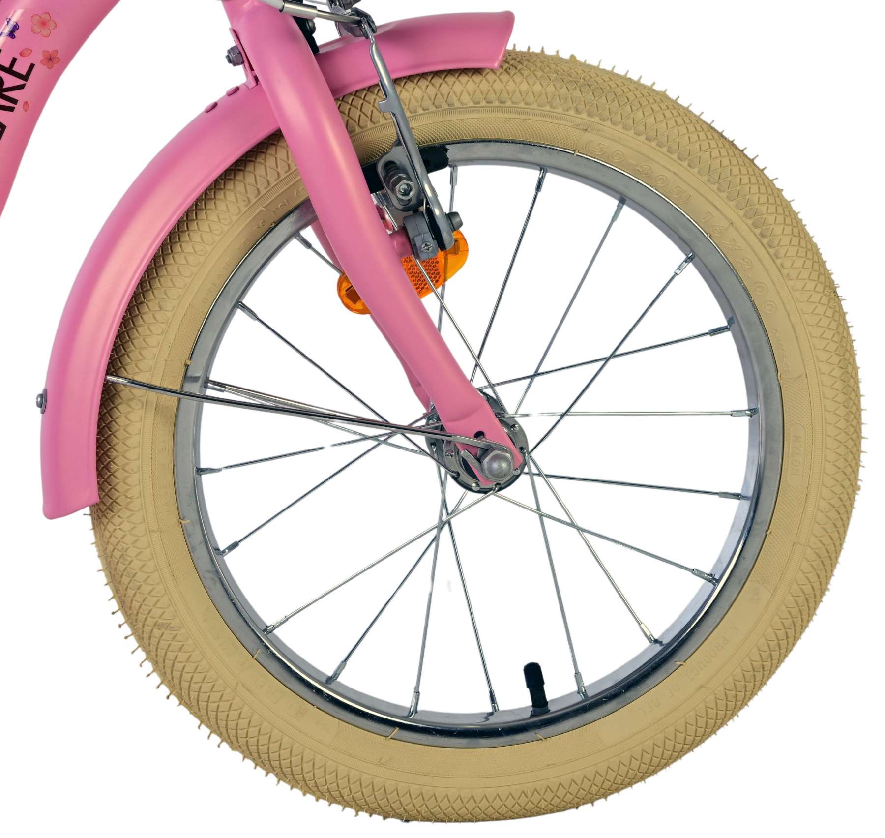 Volare Blossom Kinderfiets - Meisjes - 16 inch - Roze - Twee Handremmen - Afbeelding 4