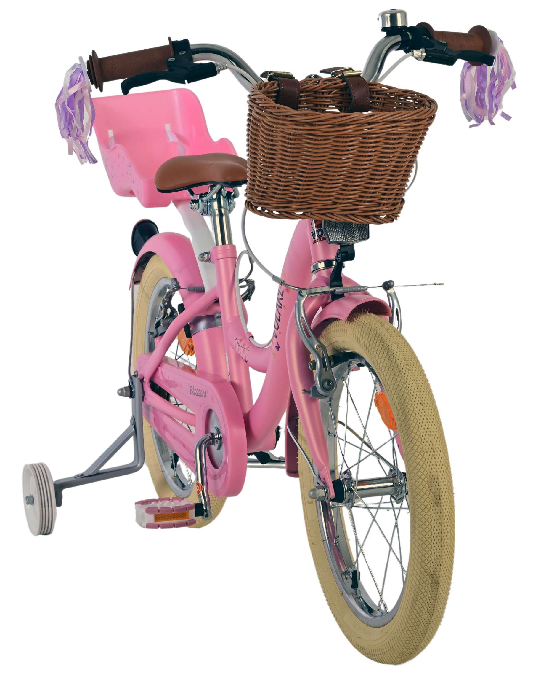 Volare Blossom Kinderfiets - Meisjes - 16 inch - Roze - Twee Handremmen - Afbeelding 6