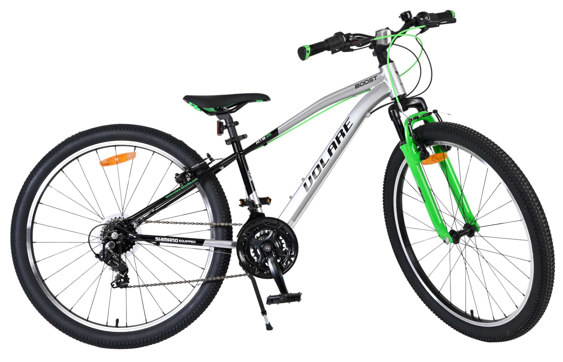 Volare Boost Kinderfiets - 26 inch - Zilver/Groen - 21 Speed - Afbeelding 11