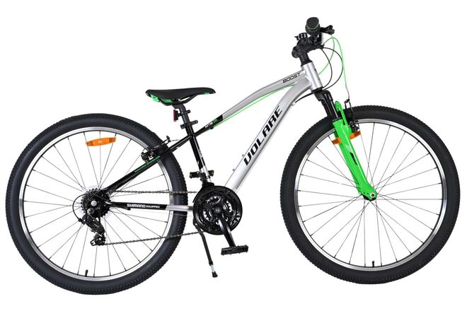 Volare Boost Kinderfiets - 26 inch - Zilver/Groen - 21 Speed