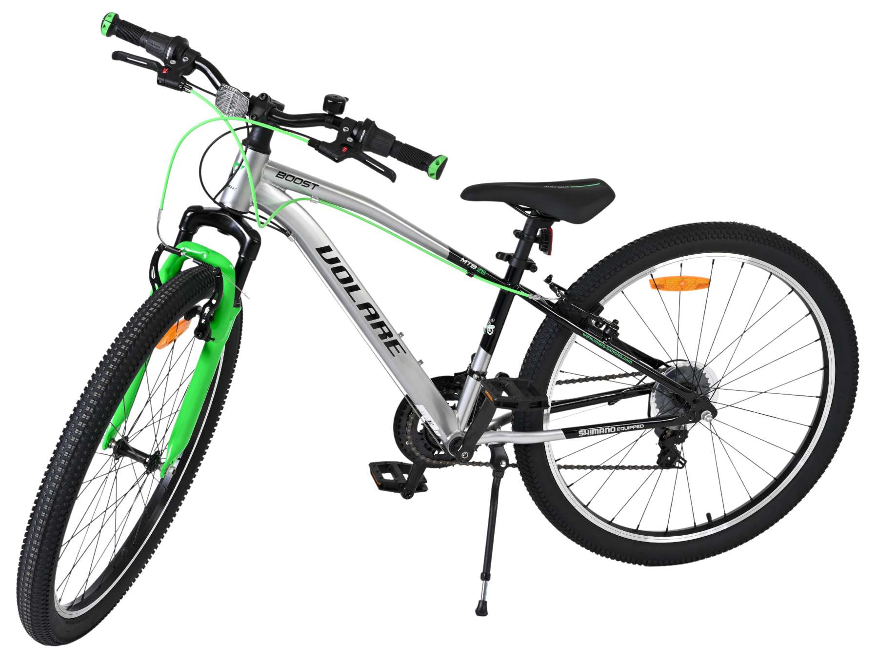 Volare Boost Kinderfiets - 26 inch - Zilver/Groen - 21 Speed - Afbeelding 9