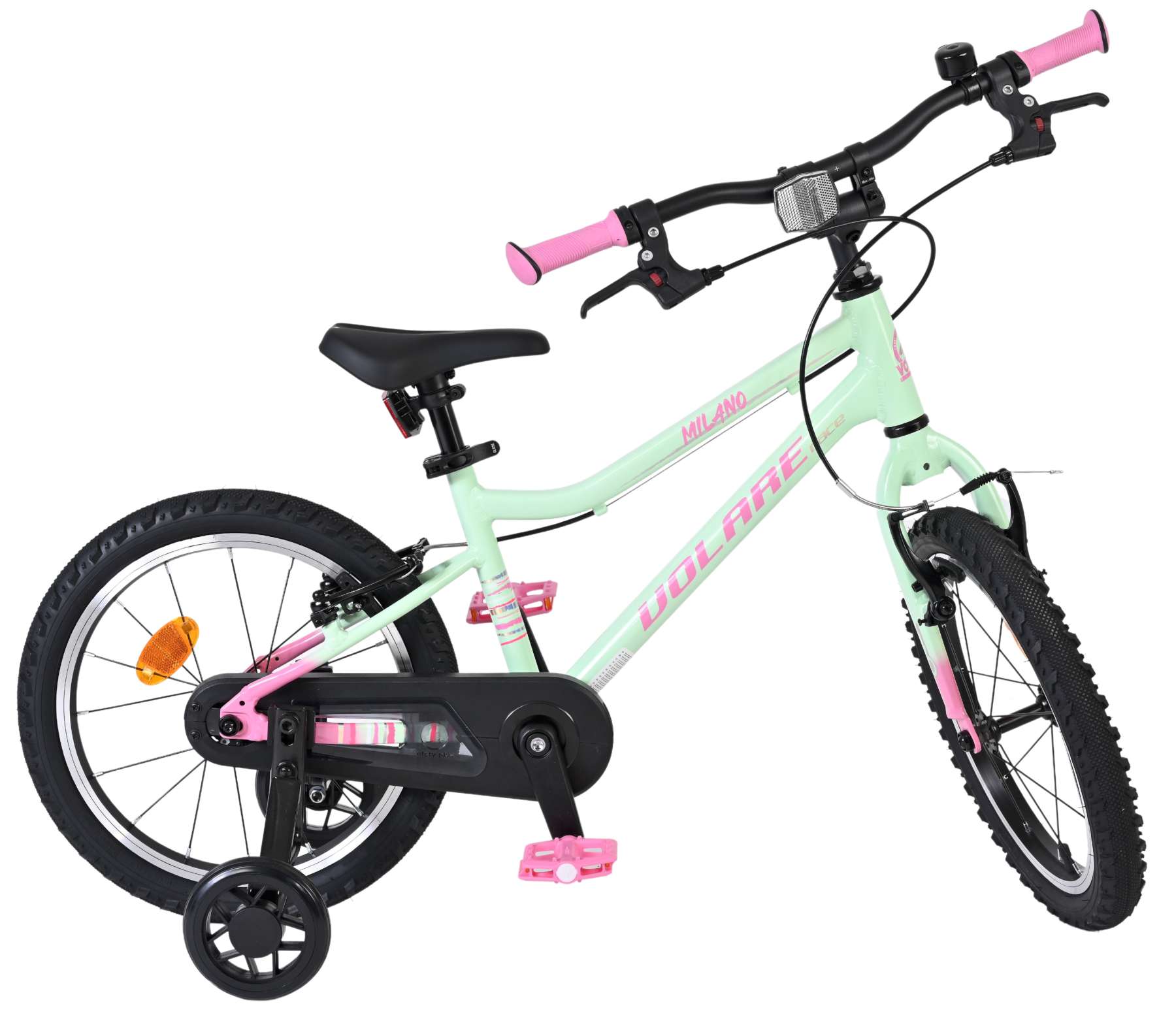 Volare Milano Kinderfiets - Meisjes - 16 inch - Mintgroen - Twee handremmen - Afbeelding 10