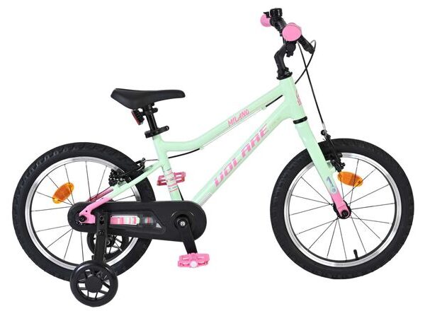 Volare Milano Kinderfiets - Meisjes- 16 inch - Mintgroen - Twee handremmen