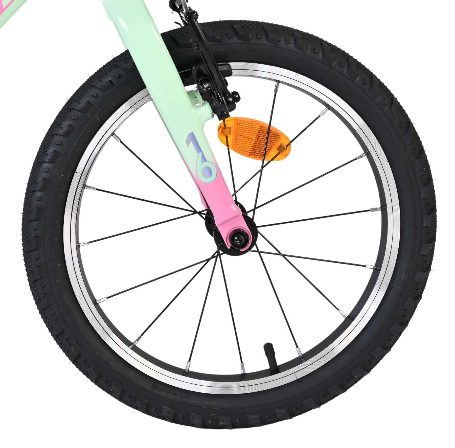 Volare Milano Kinderfiets - Meisjes - 16 inch - Mintgroen - Twee handremmen - Afbeelding 3