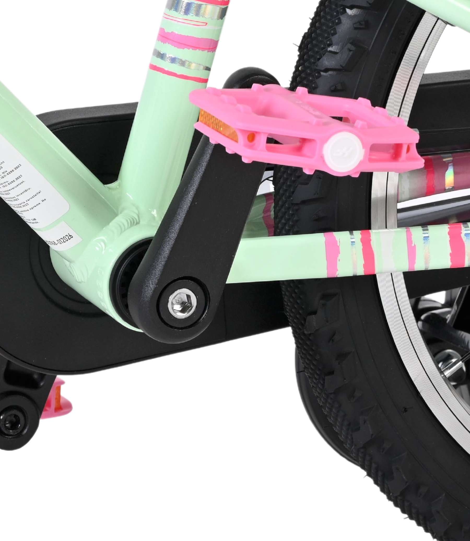 Volare Milano Kinderfiets - Meisjes - 16 inch - Mintgroen - Twee handremmen - Afbeelding 8