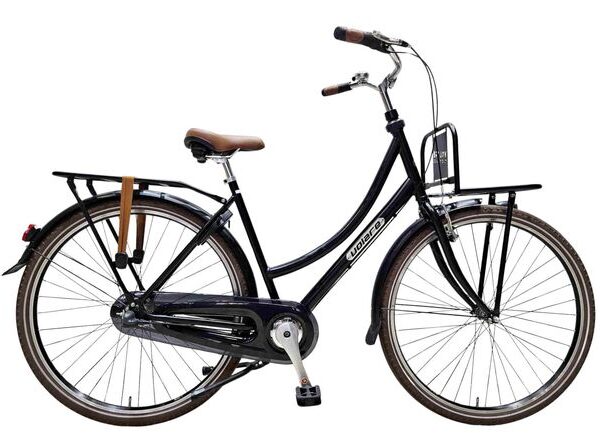 Volare Oma Classic Kinderfiets - Meisjes - 28 inch - M - Zwart - Shimano Nexus 3