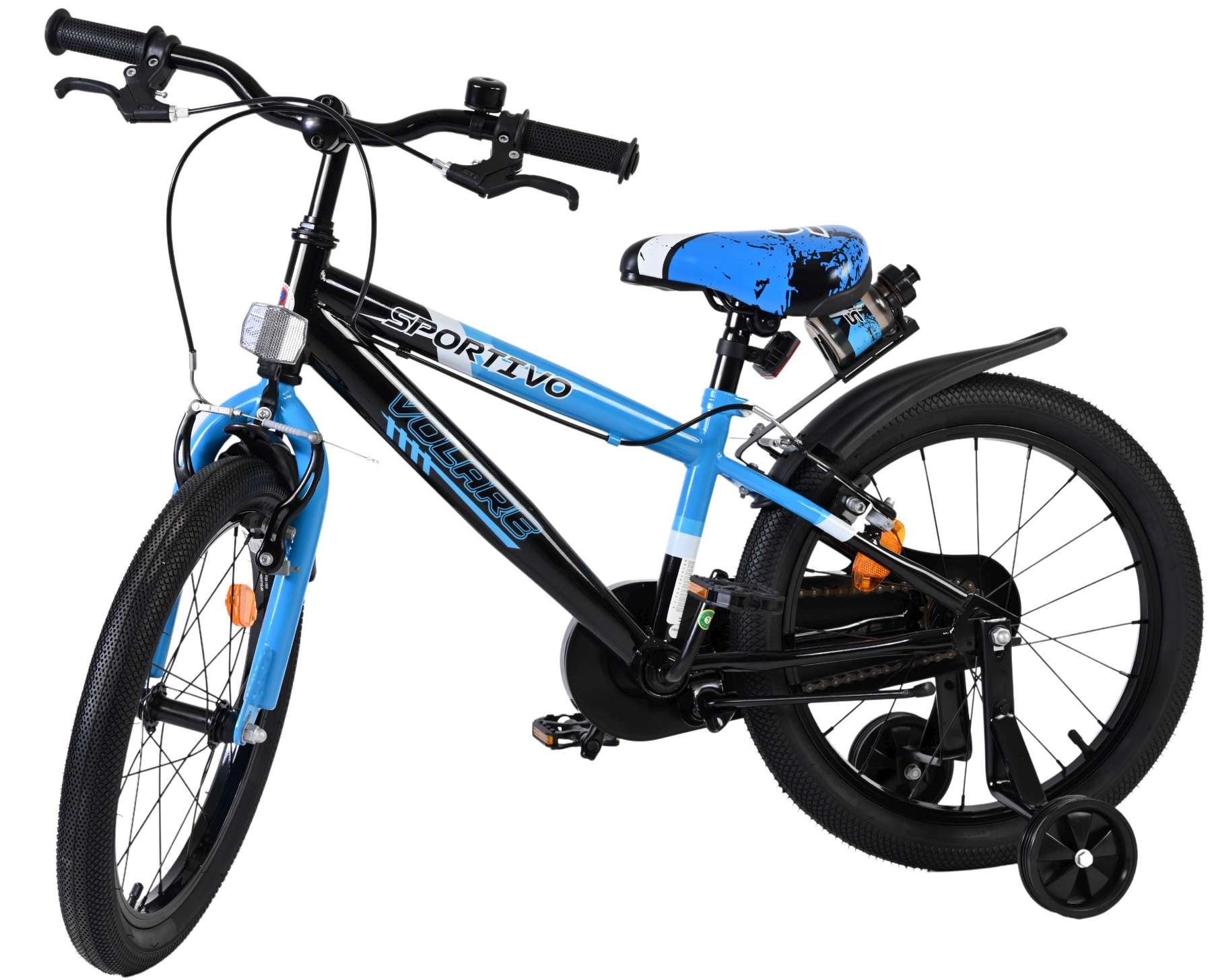 Volare Sportivo Kinderfiets - Jongens - 18 inch - Blauw - Twee Handremmen - Afbeelding 8