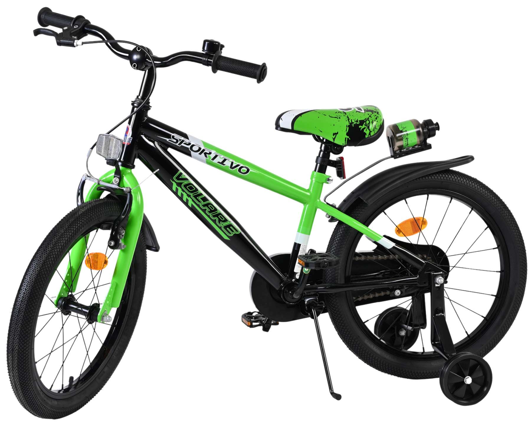 Volare Sportivo Kinderfiets - Jongens - 18 inch - Groen - Afbeelding 8