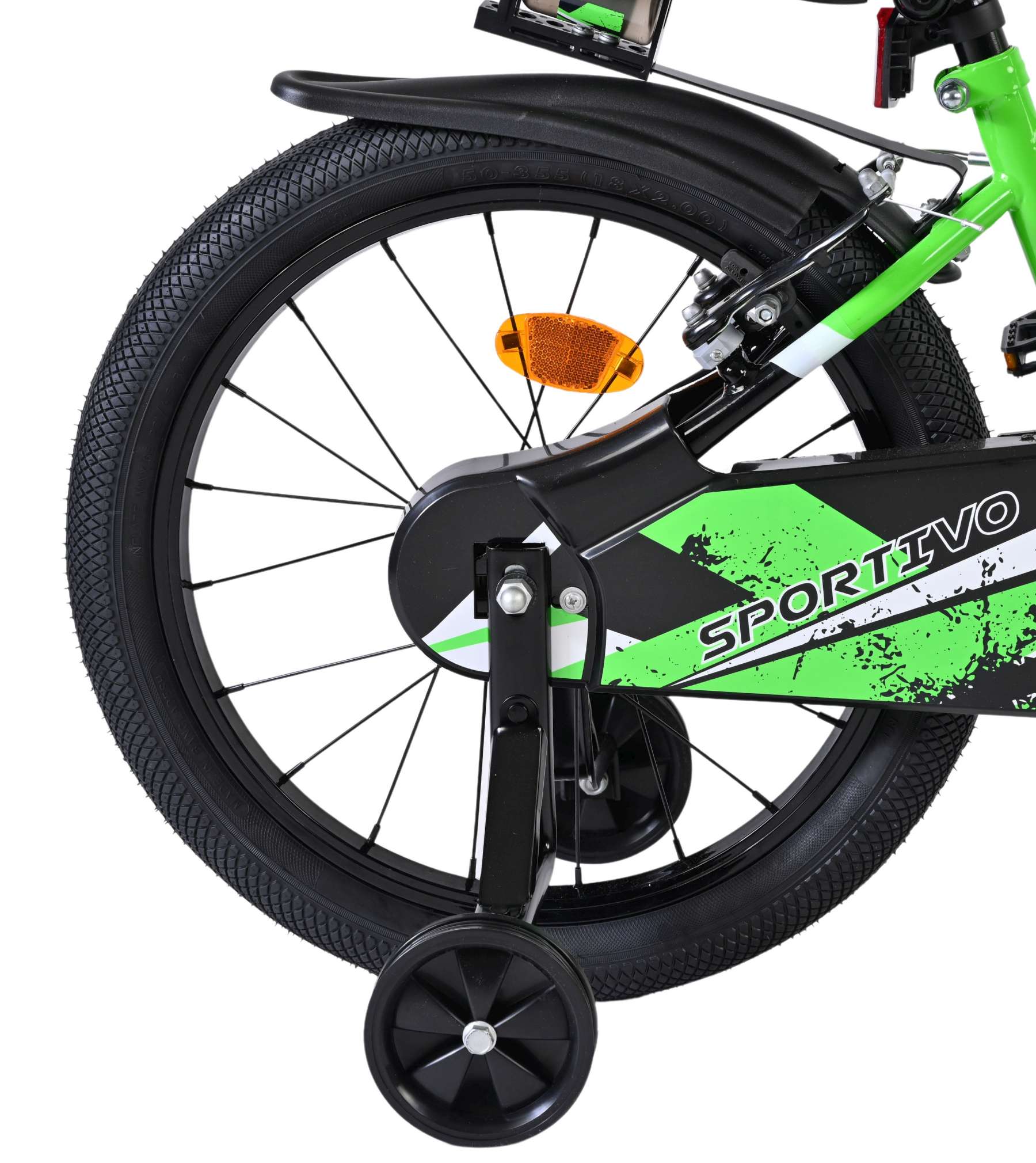 Volare Sportivo Kinderfiets - Jongens - 18 inch - Groen - Twee Handremmen - Afbeelding 2