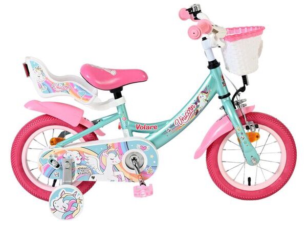 Volare Unicorn Kinderfiets - Meisjes - 12 inch - Groen