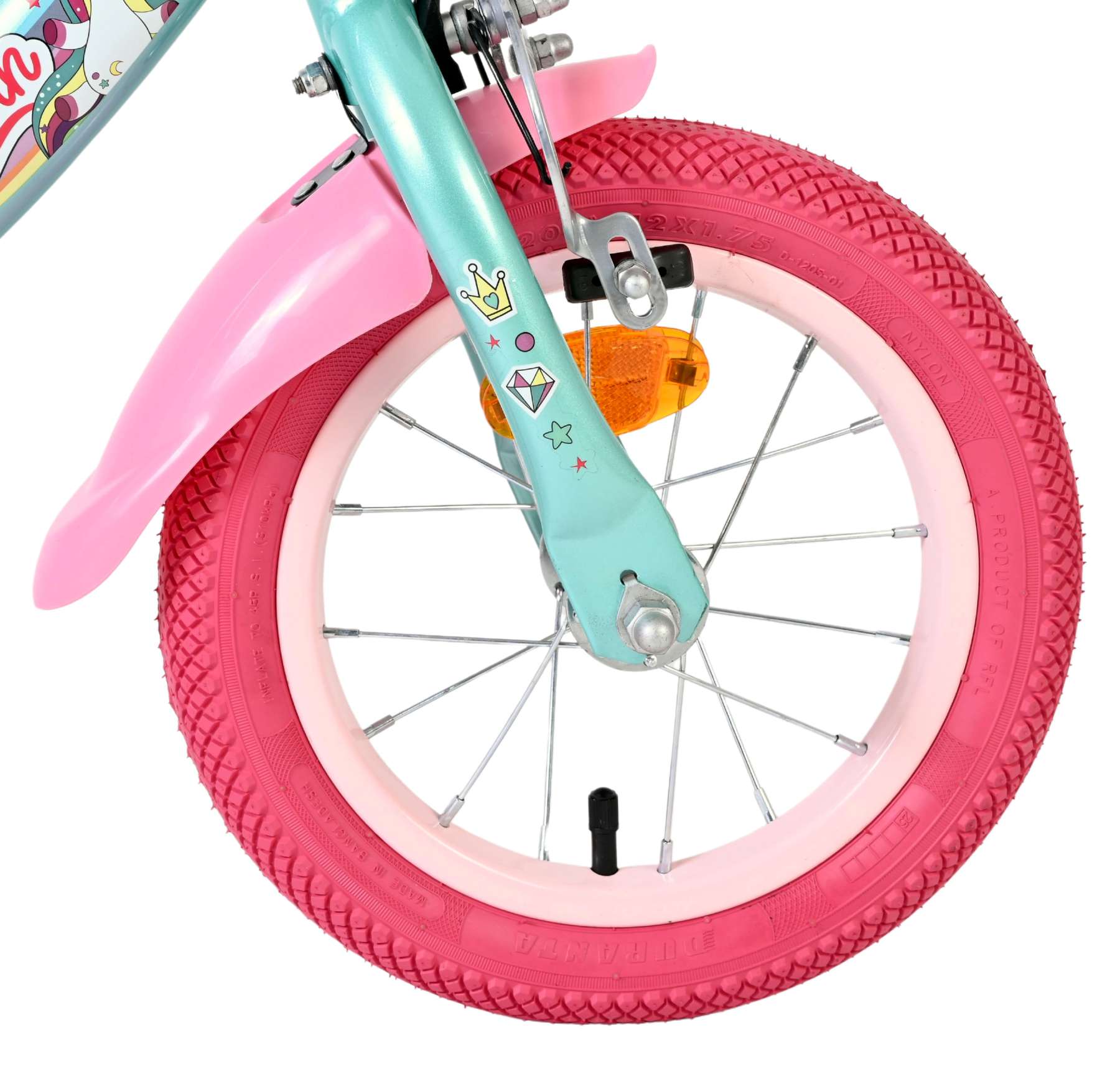Volare Unicorn Kinderfiets - Meisjes - 12 inch - Groen - Afbeelding 4