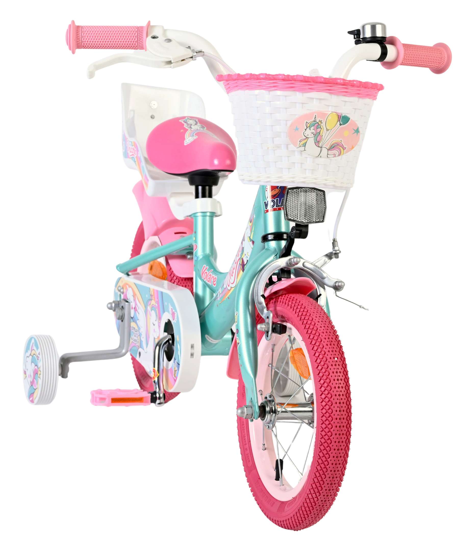 Volare Unicorn Kinderfiets - Meisjes - 12 inch - Groen - Afbeelding 6
