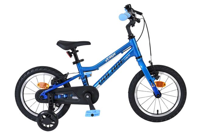 Volare Venom Kinderfiets - Jongens - 14 inch - Blauw - Twee handremmen