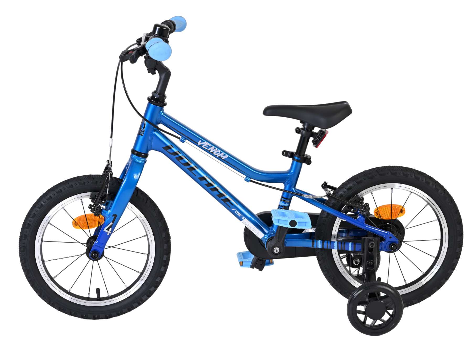 Volare Venom Kinderfiets - Jongens - 14 inch - Blauw - Twee handremmen - Afbeelding 7