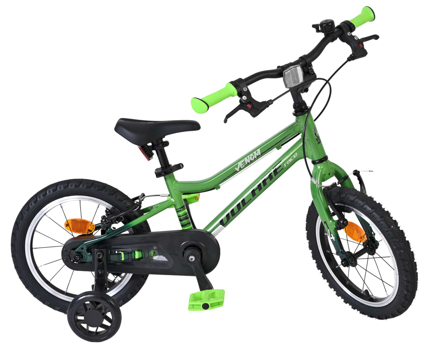 Volare Venom Kinderfiets - Jongens - 14 inch - Groen - Twee handremmen - Afbeelding 10