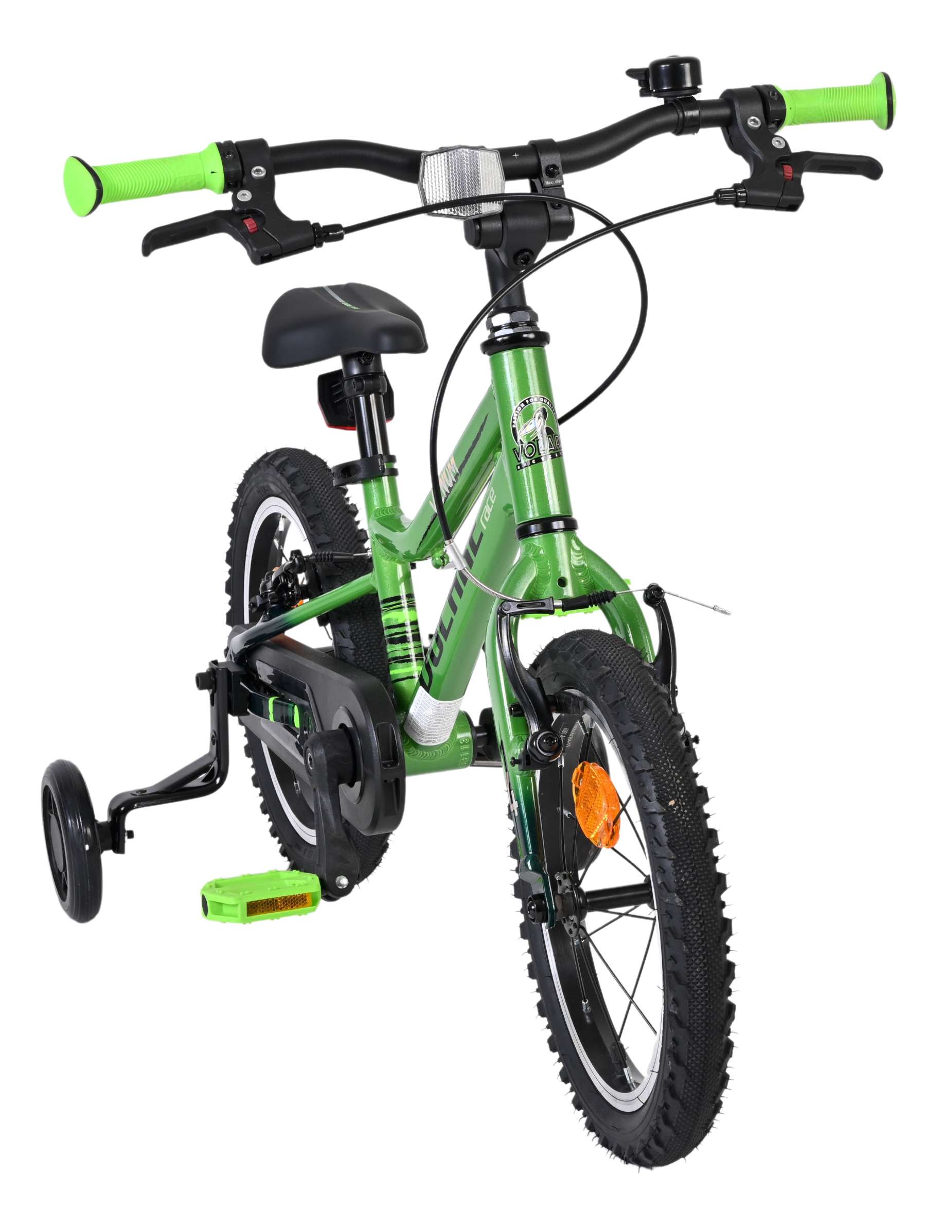 Volare Venom Kinderfiets - Jongens - 14 inch - Groen - Twee handremmen - Afbeelding 5