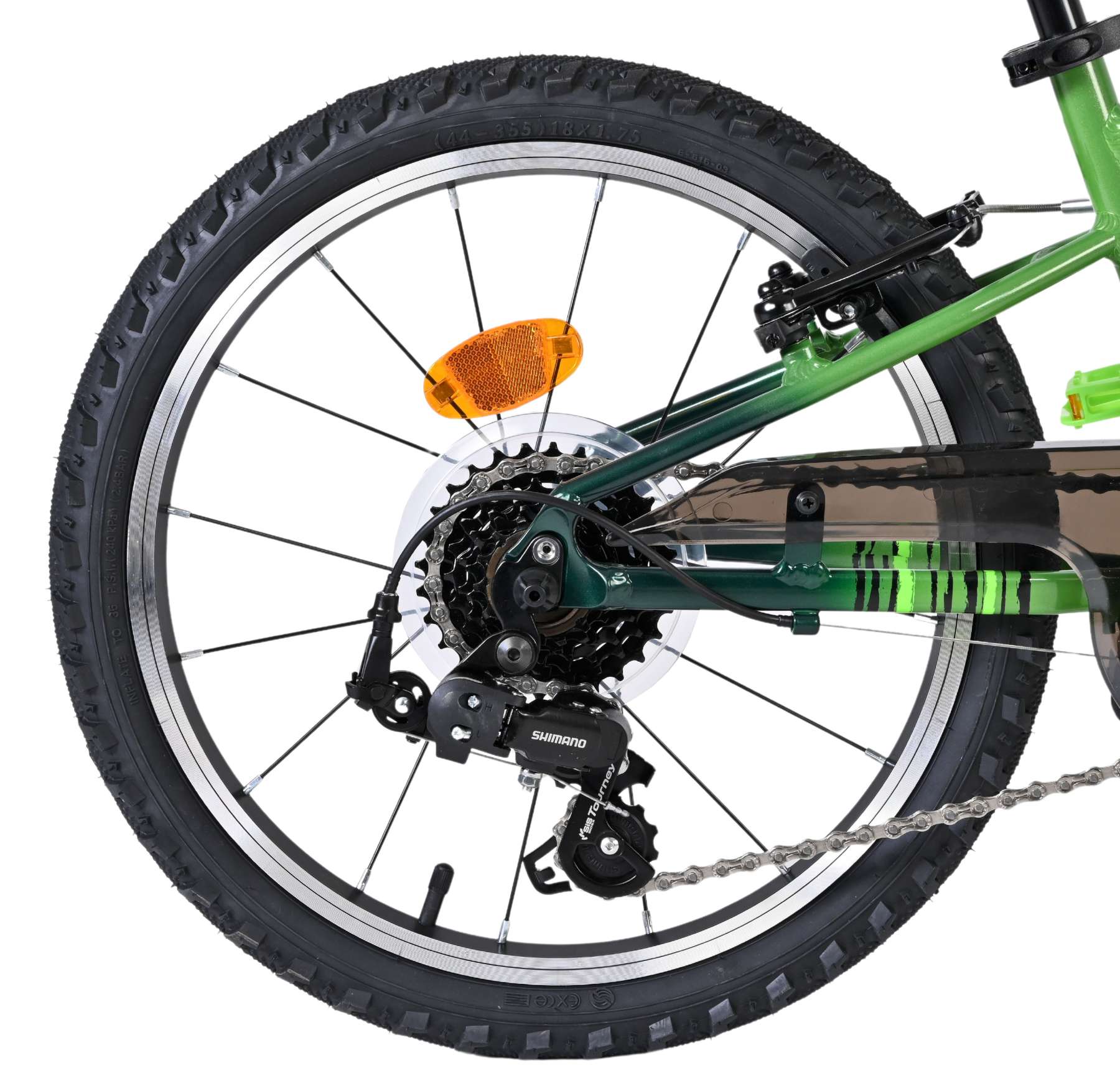 Volare Venom Kinderfiets - Jongens - 18 inch - Groen - 6 versnellingen - Afbeelding 2