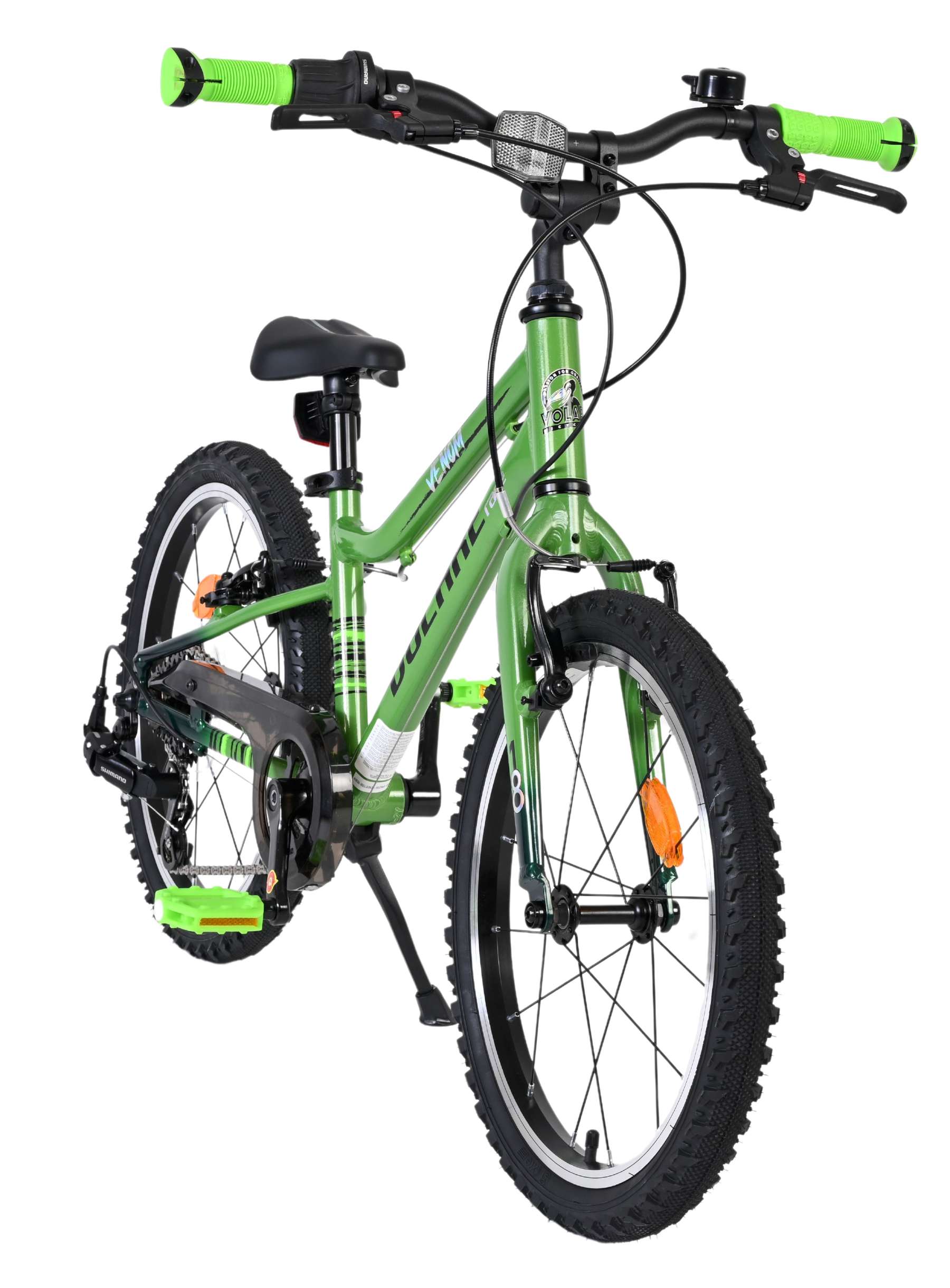 Volare Venom Kinderfiets - Jongens - 18 inch - Groen - 6 versnellingen - Afbeelding 6