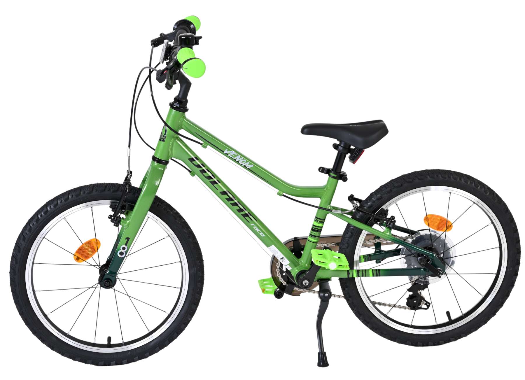 Volare Venom Kinderfiets - Jongens - 18 inch - Groen - 6 versnellingen - Afbeelding 8
