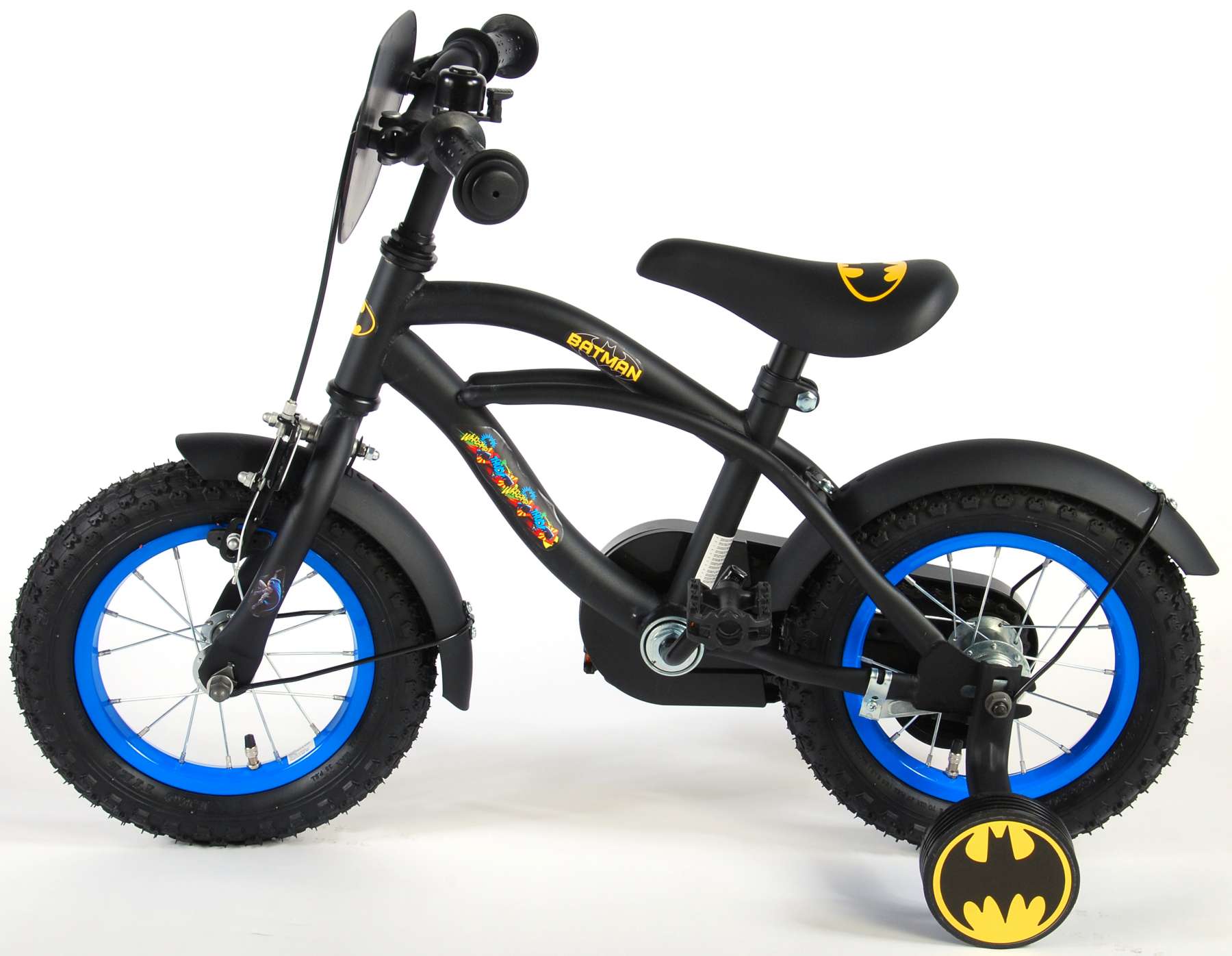 Batman Kinderfiets - Jongens - 12 inch - Zwart - Afbeelding 11