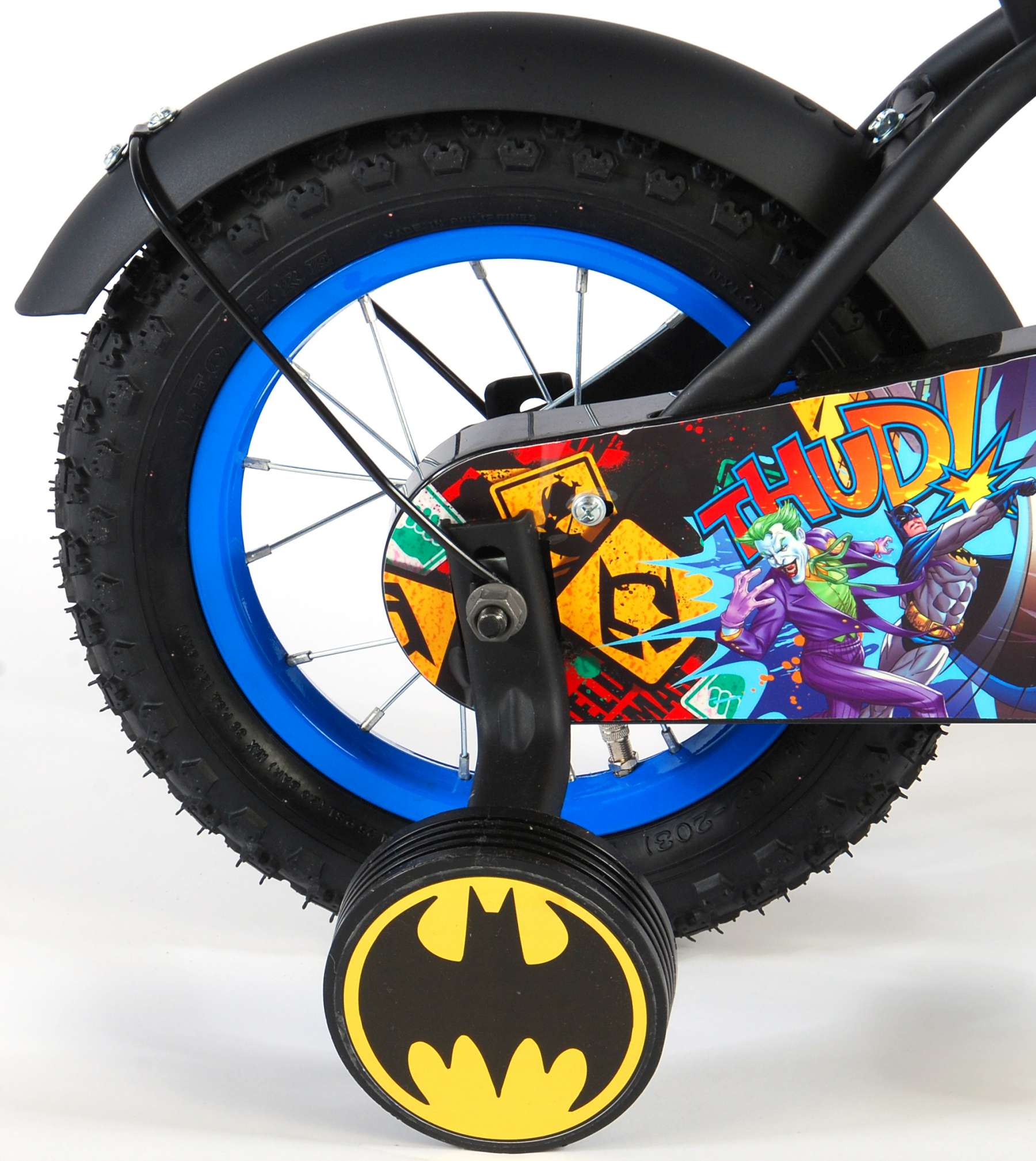 Batman Kinderfiets - Jongens - 12 inch - Zwart - Afbeelding 6