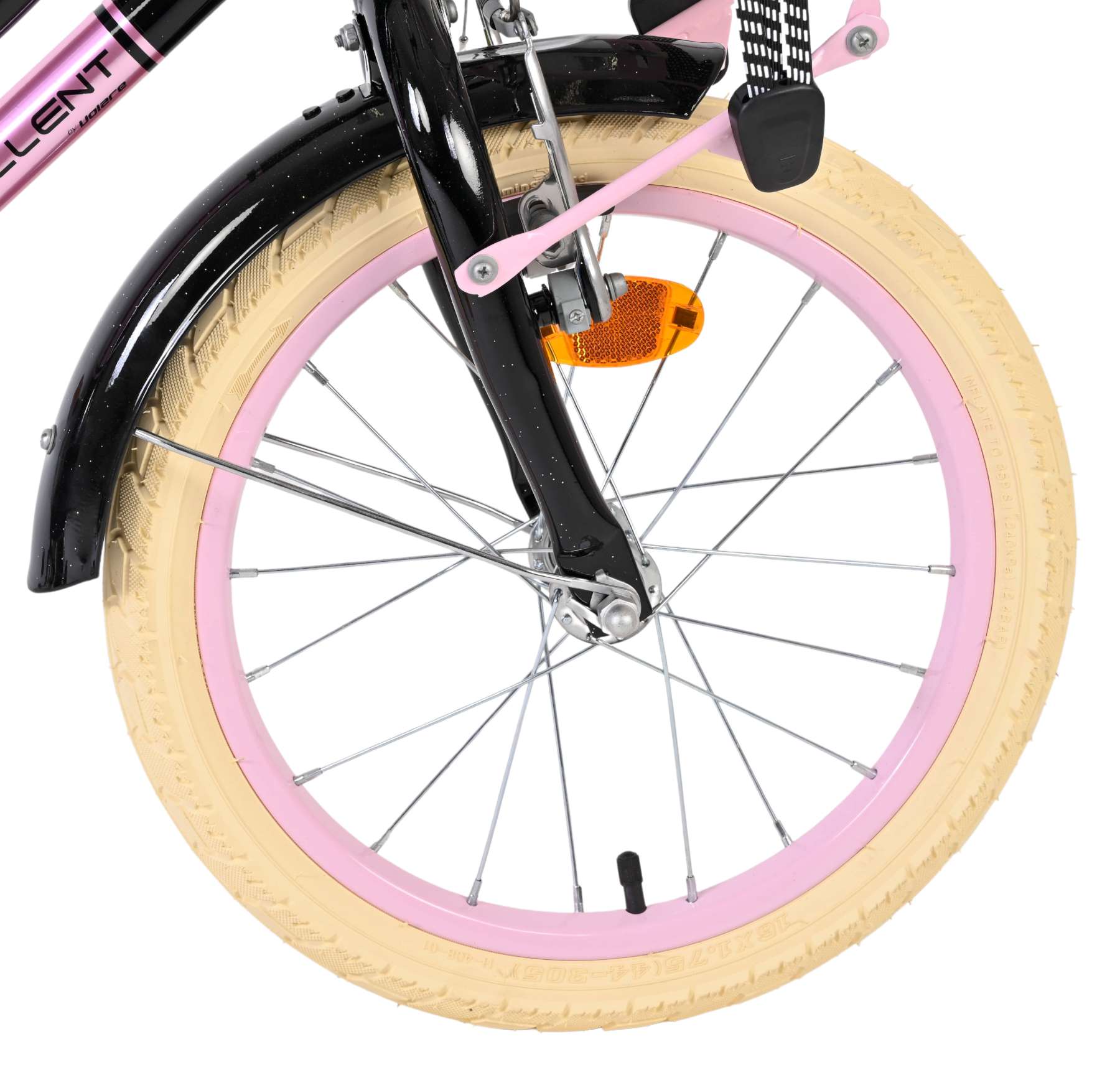 Volare Excellent Kinderfiets - Meisjes - 16 inch - Zwart - Afbeelding 3